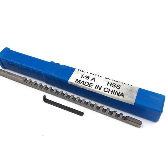 HSS Keyway Broach 1/8  Inch A Push Type Metric Size Metalworking Tool Accessory