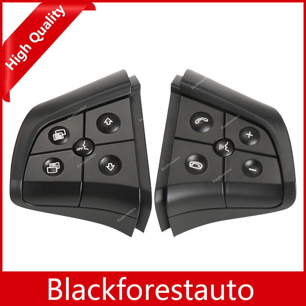 ya 13 Qty 2 Fit for Mercedes-Benz W164 W251 W245 Steering Wheel Switch 5 Button Black