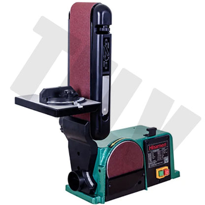 ya 17 550W Induction Motor Adjustable Belt Sander Disc Bench Belt Machine,