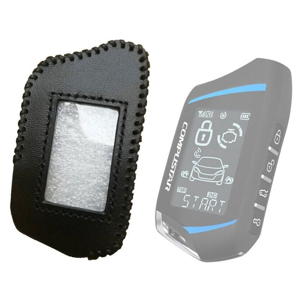 ya 5 8.7 1pc Leather Case for Compustar RFX~2WT9~FM remote Compustar T9 2-Way Remote Key