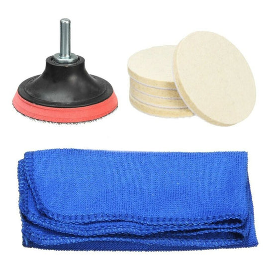 ya 17 Complete Set of 8 Automotive Glass Polishing Pads Designed for Optimal Use