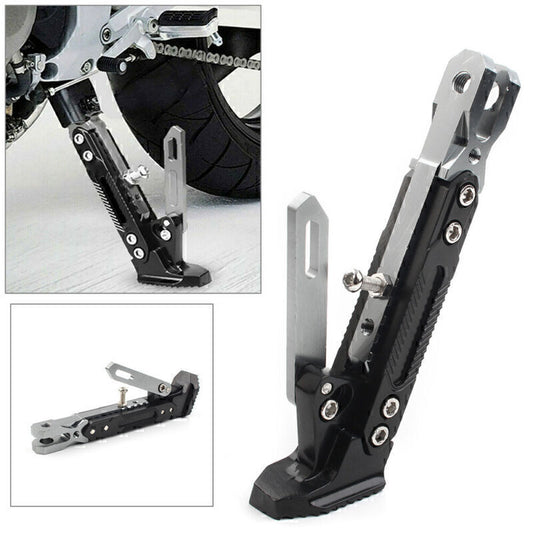 ya 4 6.17 CNC Steel Non-slip Adjustable Motorcycle Foot Side Stand Support Leg Kickstand