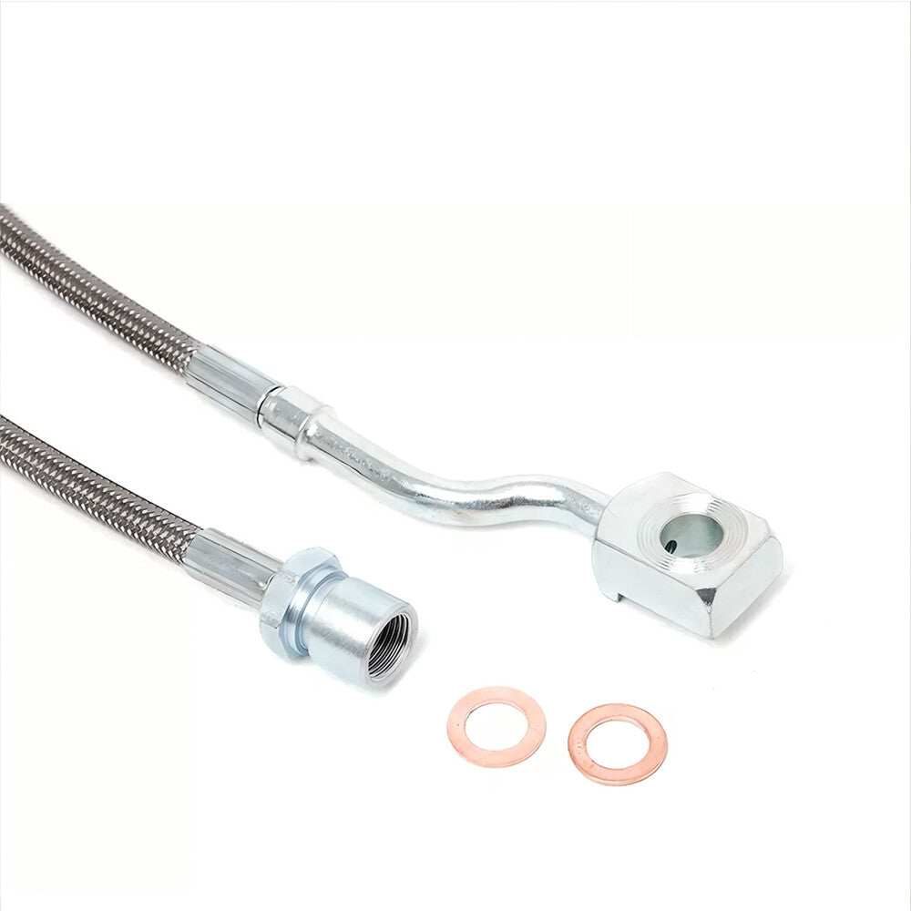 ya 10 5.28.3 2PCS for GMC for Sierra for Yukon for Chevy for Silverado 89370 Front Steel Extended Brake Lines