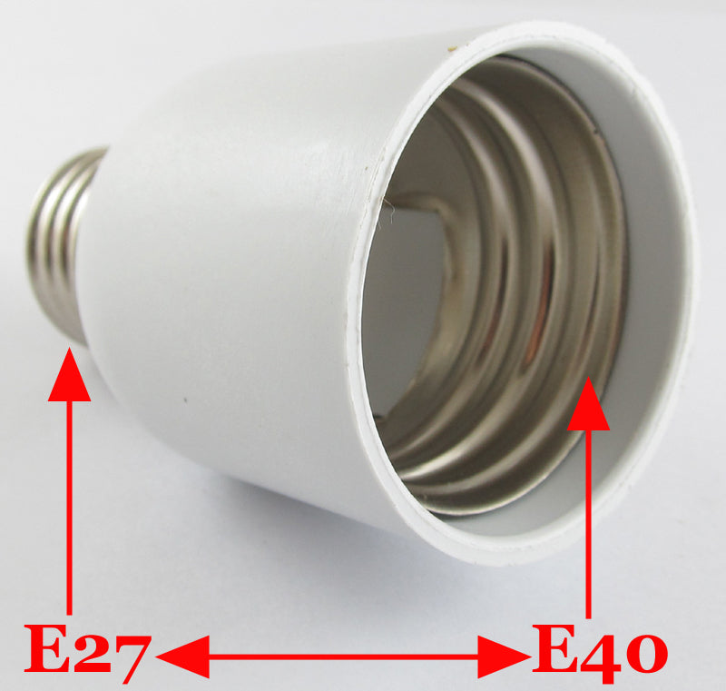 ya 14 10pcs E27 Male to E40 Female Socket Base LED Halogen CFL Light Bulb Lamp Adapter