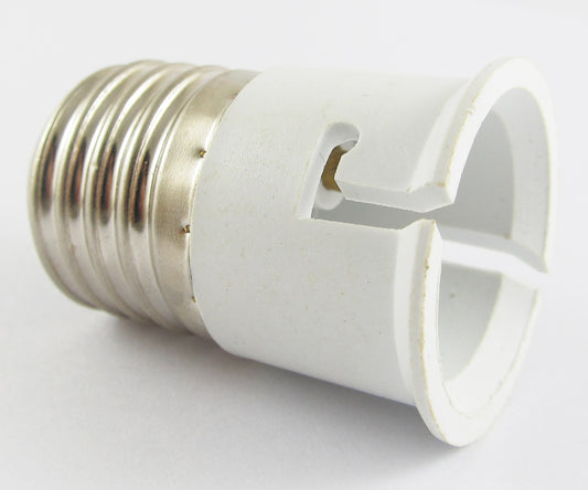 ya 14 2pcs E27 Male to B22 Female Socket Base LED Halogen CFL Light Bulb Lamp Adapter