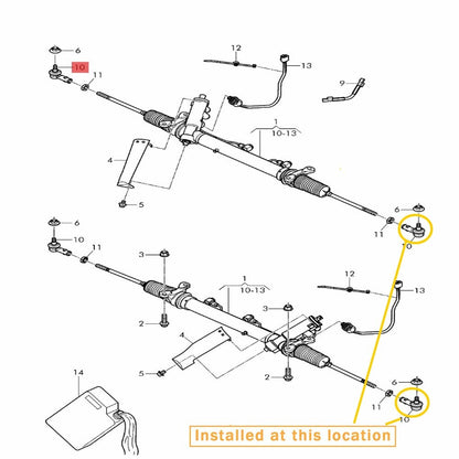 ya 5 8.7 for for Bentley Mulsanne outer rod ball joint OE: 3Y1422075D 3Y1422075E 3Y04228