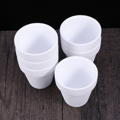 ya 14 10Pcs Small White cotta Pot Clay Ceramic Pottery Planter Cactus Flower Pots