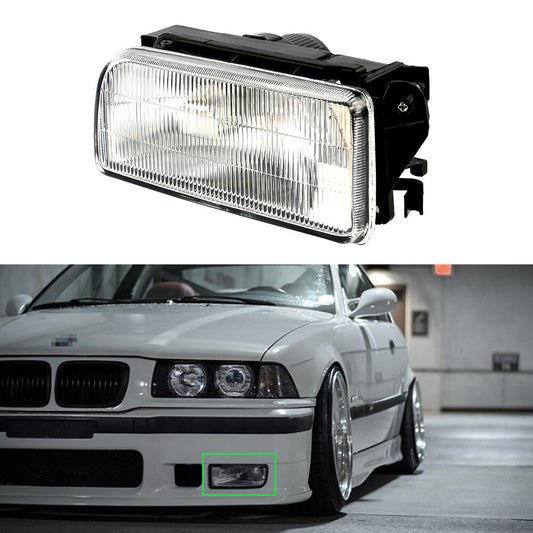 ya 13 5.27.2 Left Side Bumper Fog Light for 1992-1998 for BMW E36 3-series 2/4dr Clear Lens