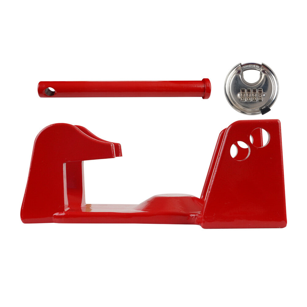 ya 5 8.7 TL-50 Gooseneck Padlock with Combination Lock for RV Livestock Trailer Red
