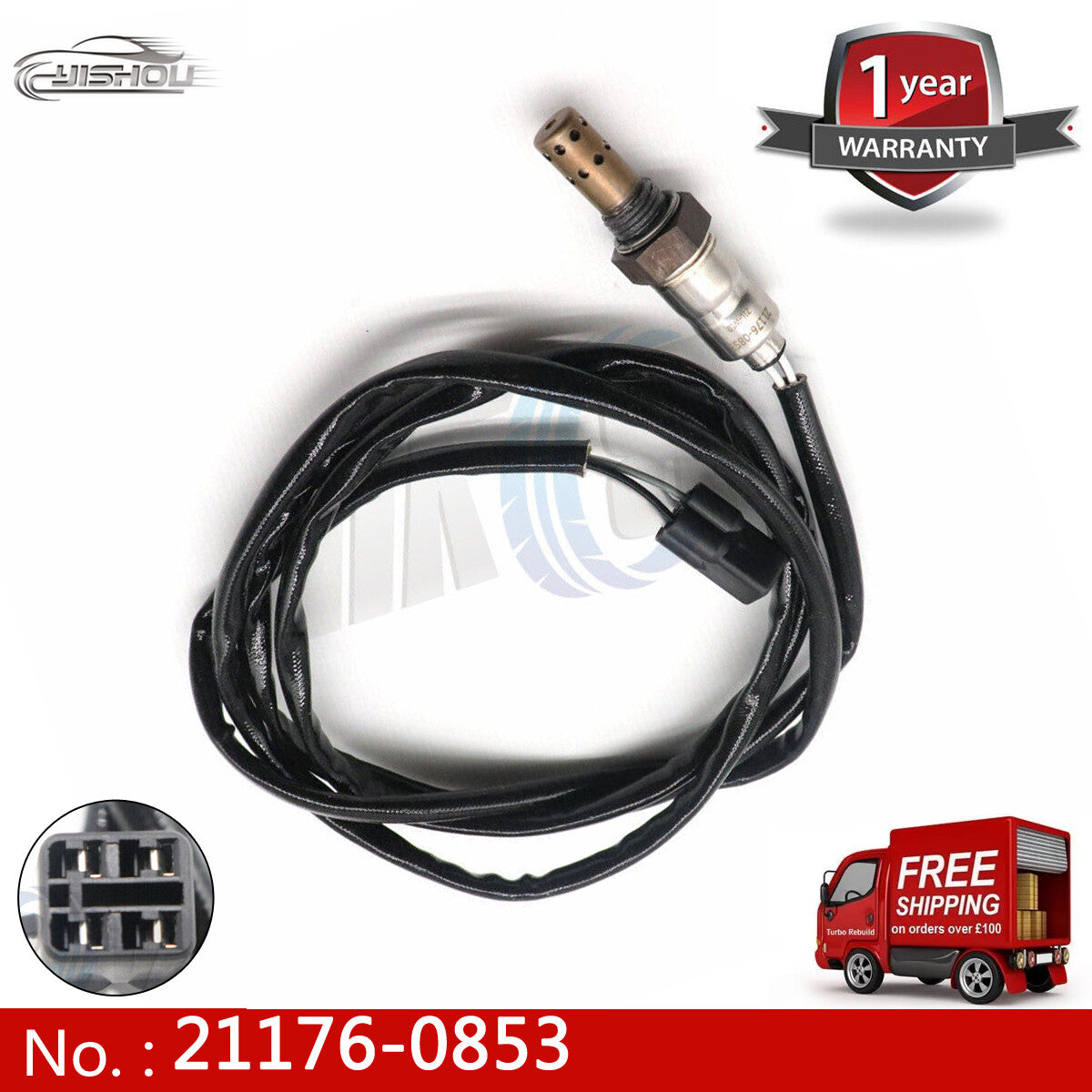 ya 27 7.2 21176-0853 O2 Oxygen sensor suitable for Kawasaki 650 EX650 EX400 Z650 21176-0824