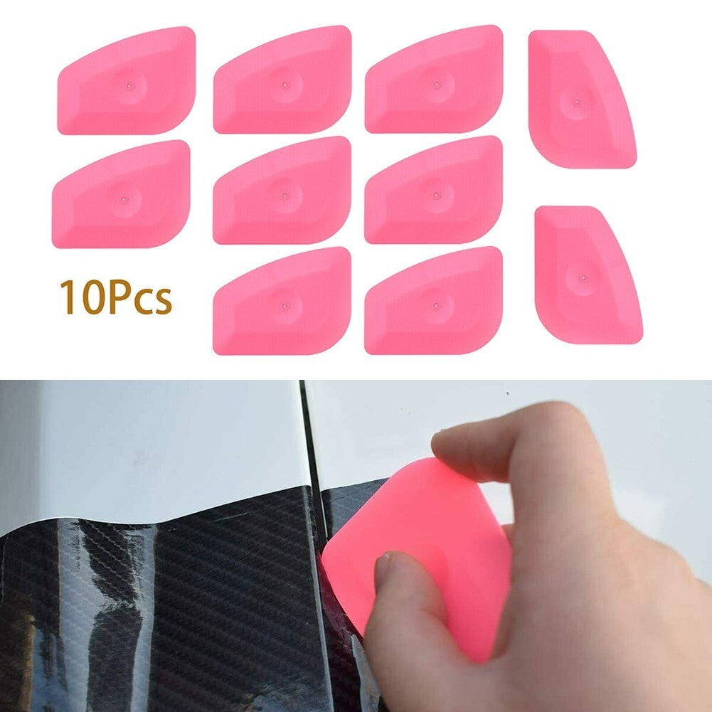 ya 2 7.16 New 10Pcs Tool Pink Hard Squeegee Card Vinyl Car Home Office Film Application