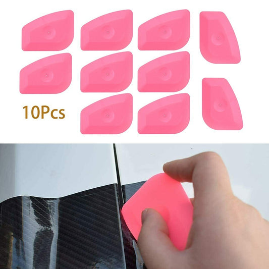 ya 2 7.16 New 10Pcs Tool Pink Hard Squeegee Card Vinyl Car Home Office Film Application