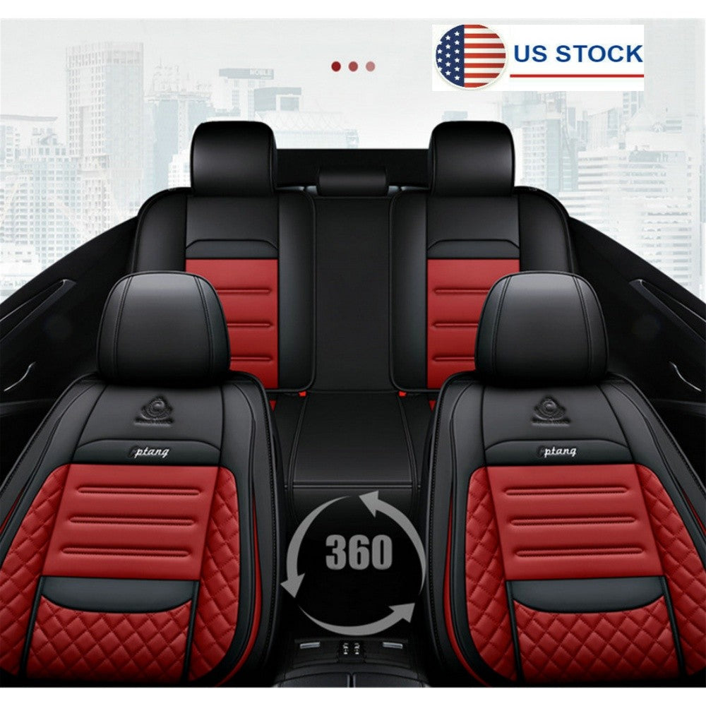 ya 12 5.22 Universal 5-Seats Fiber leather for Seat Cover for SUV Full Front+Rear for Seat Cushion