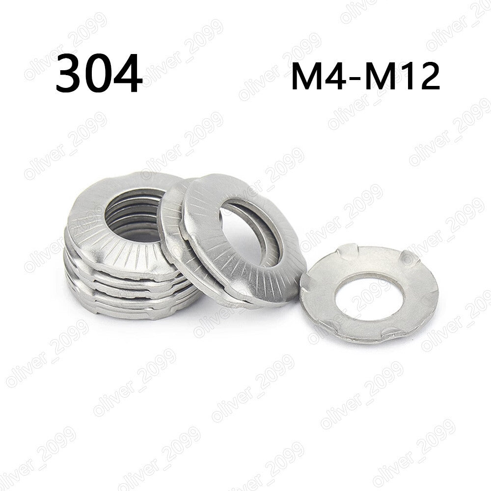 304 Stainless Steel French Grounding Washers DIN6795 M4 M5 M6 M8 M10 M12