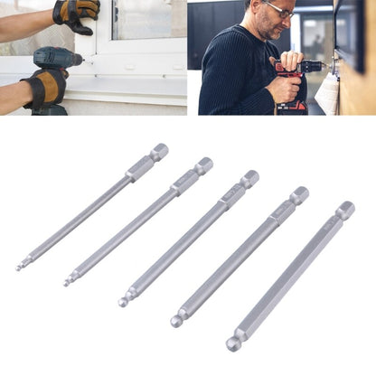 ya 26 5pcs Ballhead End Screwdriver Bit Set Steel 100mm Screwdriver
