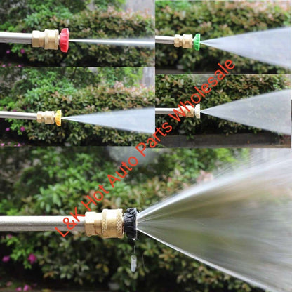 ya 15 10.20 1-5Pcs Pressure Washer Tips Nozzles Quick Connect 1/4 Set