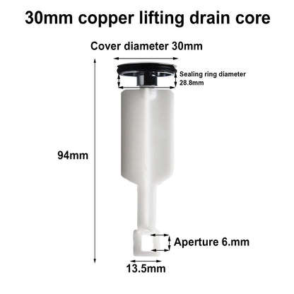 ya 14 High Quality Pop-up Stopper Sink Drain Stopper For Kitchen Bathroom 94*30mm