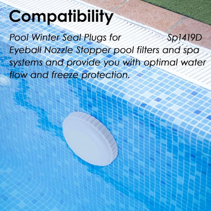 ya 14 2Pcs Pool Nozzle Antieeze Caps for Sp1419d Eyeball Nozzle Easy to Install