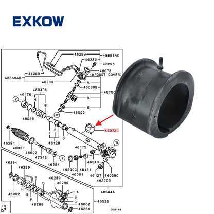 ya 5 8.7 Steering Gear Cushion Bushing for Mitsubishi for Challenger L200 Triton IV 4410A185