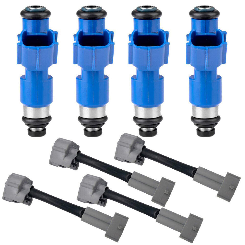 ya 1 8.5.1 16450RWCA01 4Pcs 410cc Fuel Injectors W/Adapters for Honda for Acura for RDX