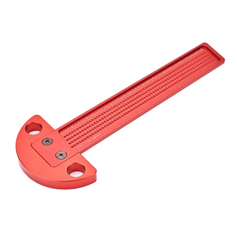 ya 14 Woodworking Scriber T-Shaped Marking T Ruler Aluminum Hole Positioning Gauges