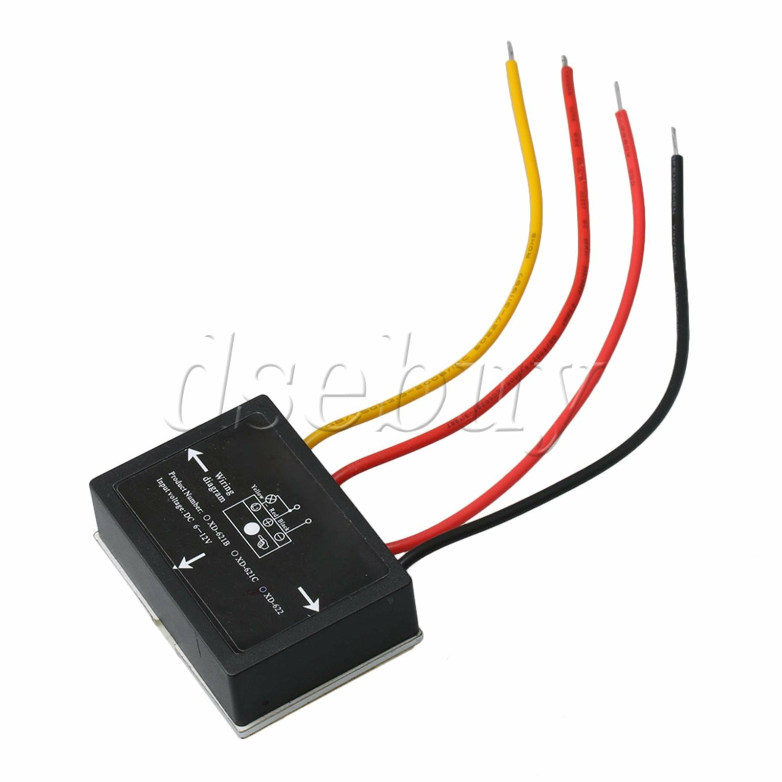 ya 14 4 Pieces Black DC 12V Lamp On/Off Touch Switch Light Control Dimmer