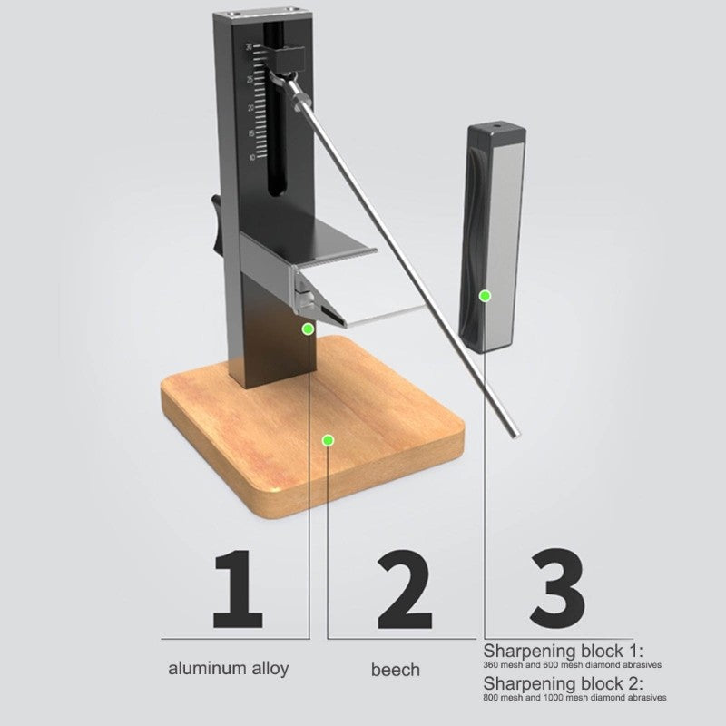 ya 25 Double Grit Adjustable ening System Aluminum Alloy Body For Kitchen