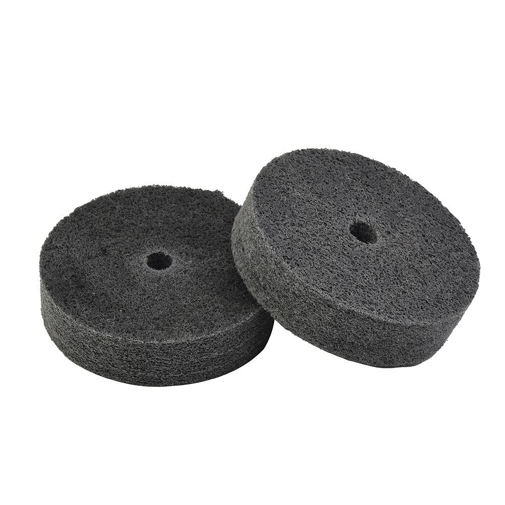 ya 17 2pcs 3-Inch Nylon Fiber Polishing Wheel Buffer Pad Metal Wood Grinding Disc Tool
