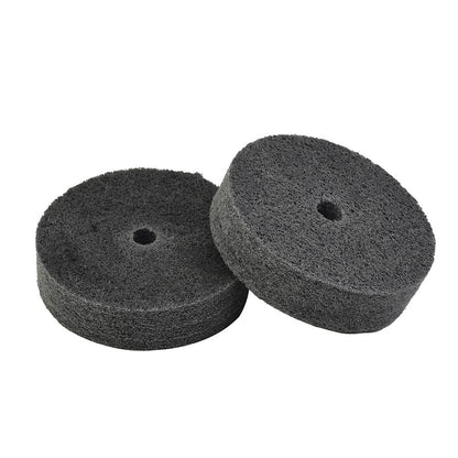 ya 17 2pcs 3-Inch Nylon Fiber Polishing Wheel Buffer Pad Metal Wood Grinding Disc Tool