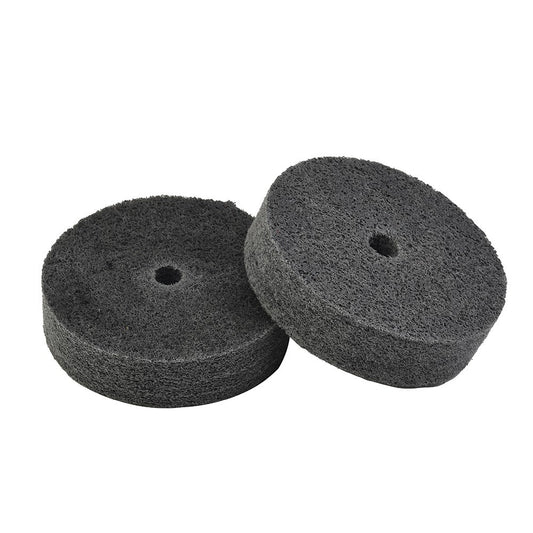 ya 17 2pcs 3-Inch Nylon Fiber Polishing Wheel Buffer Pad Metal Wood Grinding Disc Tool