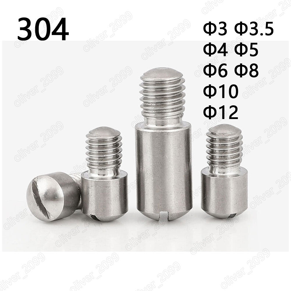 304 Stainless Steel Slotted Shoulder Screws ÆÓ3 ÆÓ4 ÆÓ5 ÆÓ6 ÆÓ8 ÆÓ10 ÆÓ12