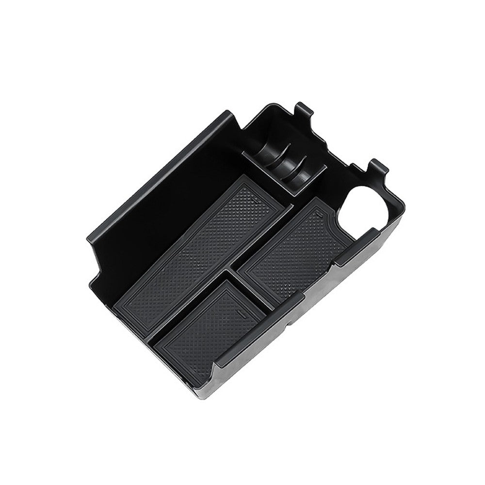 ya 5 8.7 1x Black Armrest Lid Cover Center Console Storage Box for for Ford for Mustang 2024-2025