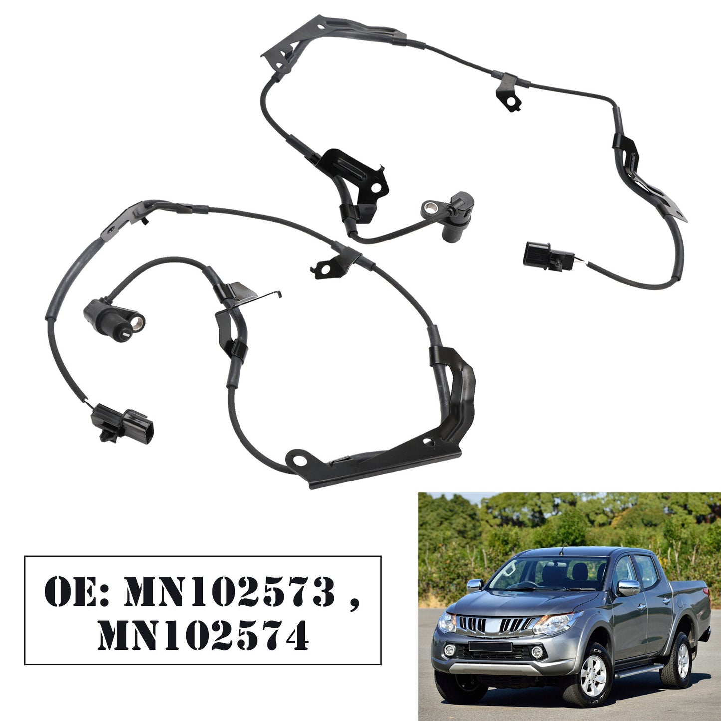 ya 1 8.5.1 2X ABS Wheel Speed Sensor Front Left & Right For L200 2.5DID B40 U1