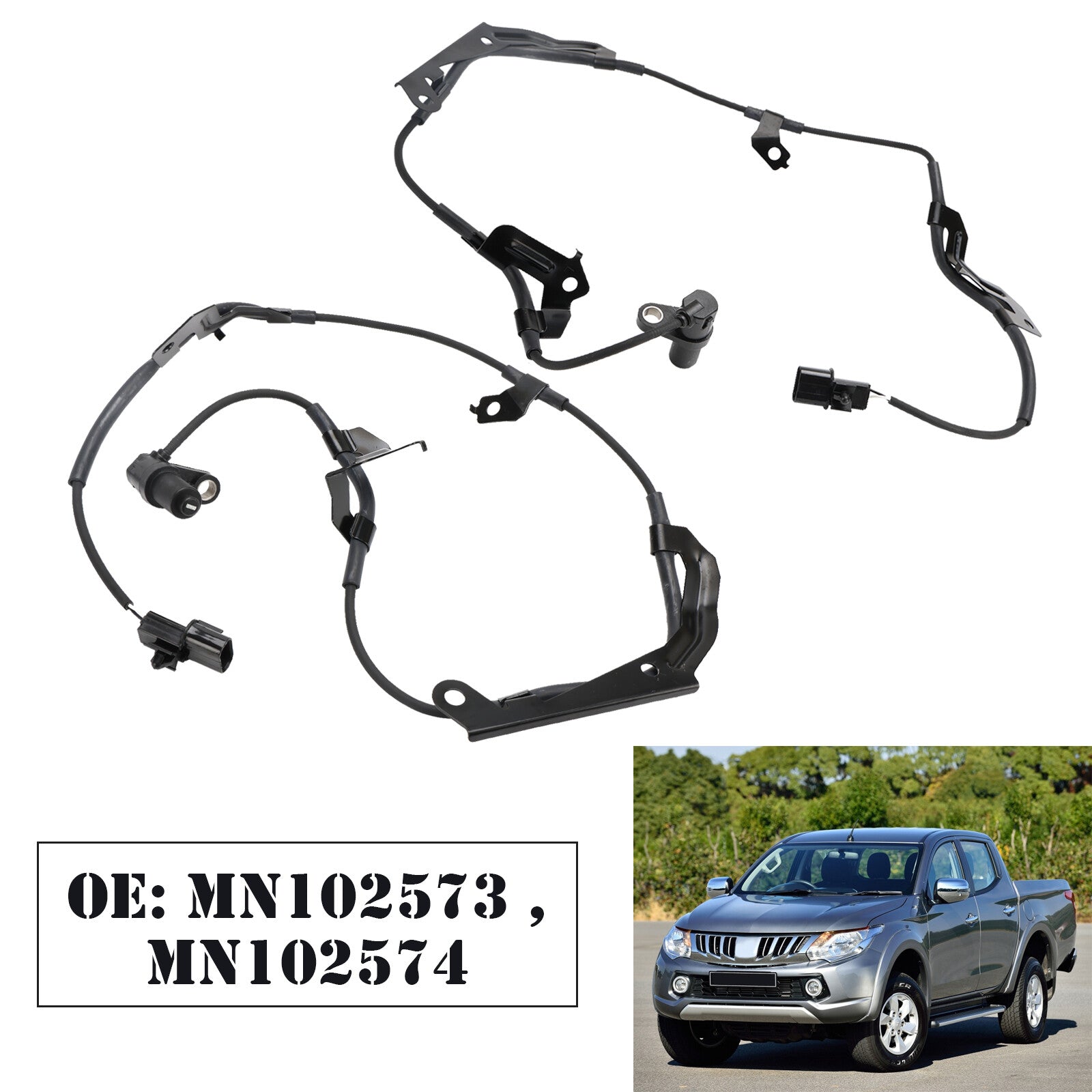 ya 1 8.5.1 2X ABS Wheel Speed Sensor Front Left & Right For L200 2.5DID B40 U1
