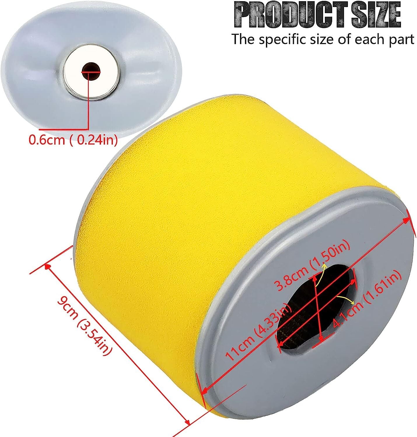 ya 27 7.20 Air Filter Fit for Honda GX340 GX 390 11HP 13HP GX340U1 GX340U2 GX340R1 GX340K1