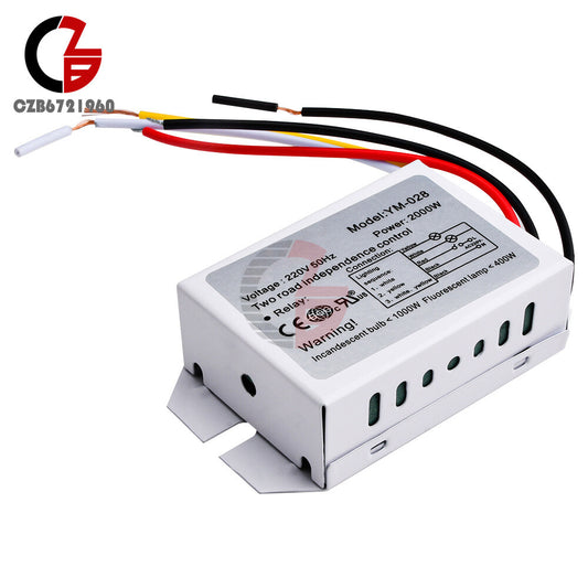 ya 14 220V 2Way 3-Sections 1000W Section Switch for Ceiling Light Independence Control