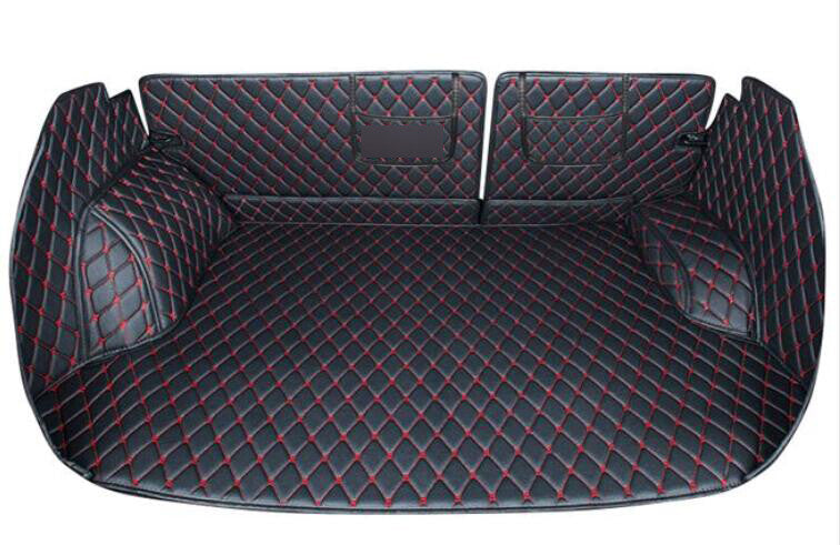 ya 5 8.7 Car Leather Boot Cargo Liner Tray Rear Trunk Floor Mat for Kia Seltos 2019-2023