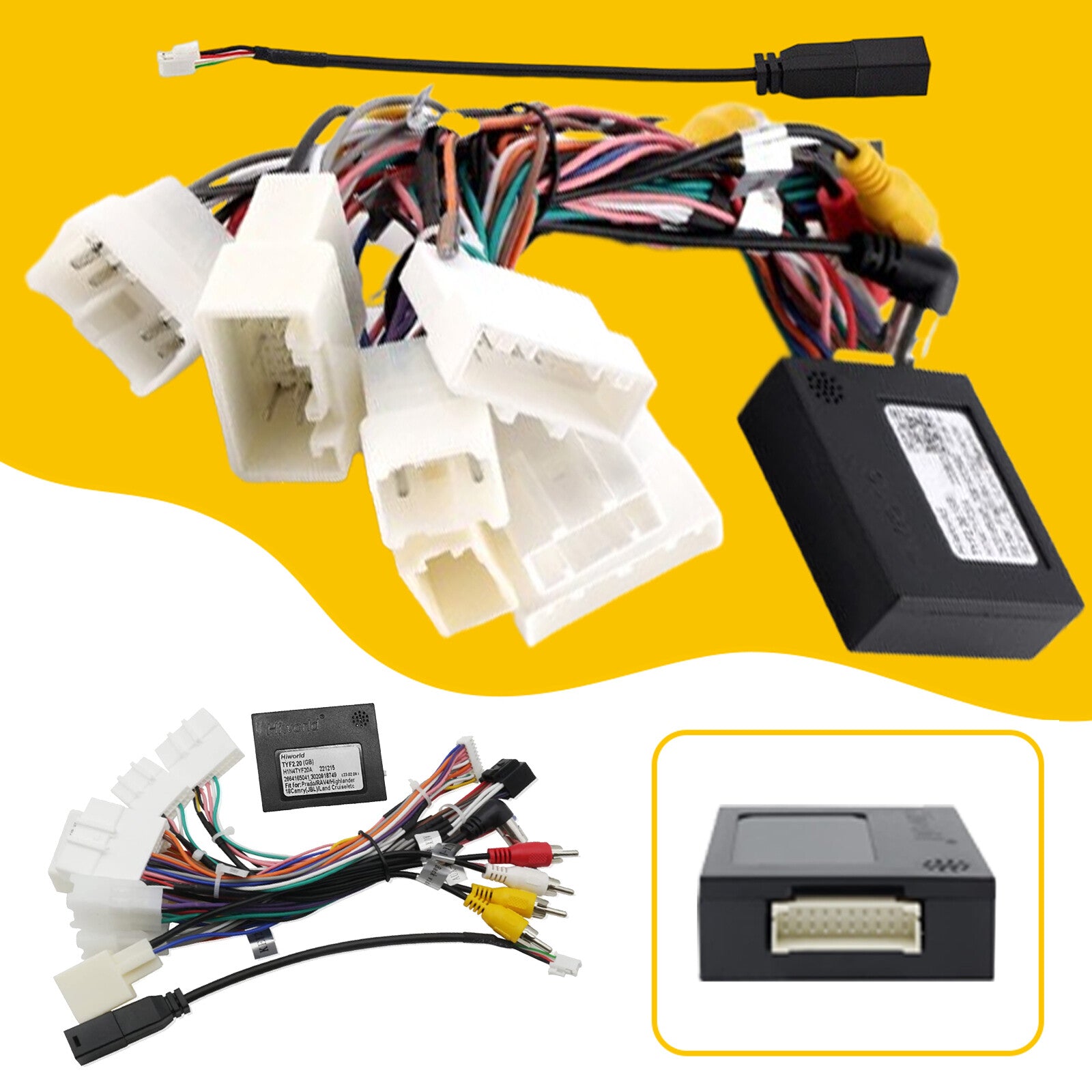 ya 2 6.26 for Toyota 16PIN Car Stereo Radio Power Cord Adapter Kit Support AMP