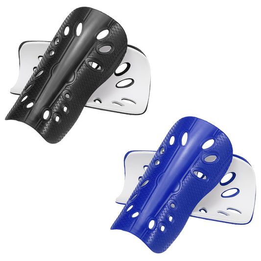 ya 2 7.14 Soccer Shin Guards Shin Pads Sleeve for Football L & 2 Pack & Blue/Black