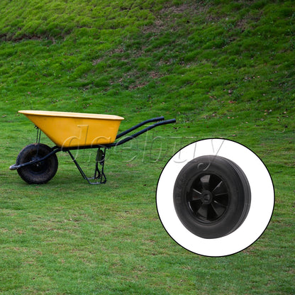 ya 14 Black Solid Rubber Replacement Tire for Hand Truck 6 Dia 0.51 Bore Diameter