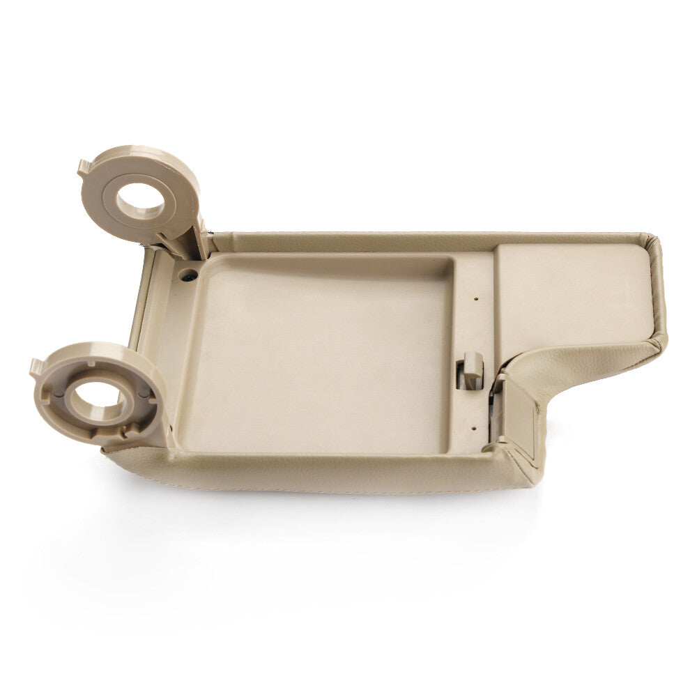 ya 5 8.7 For 1999-2004 for BMW E46 Center Console Lid Armrest Arm Rest Cover Beige Leather