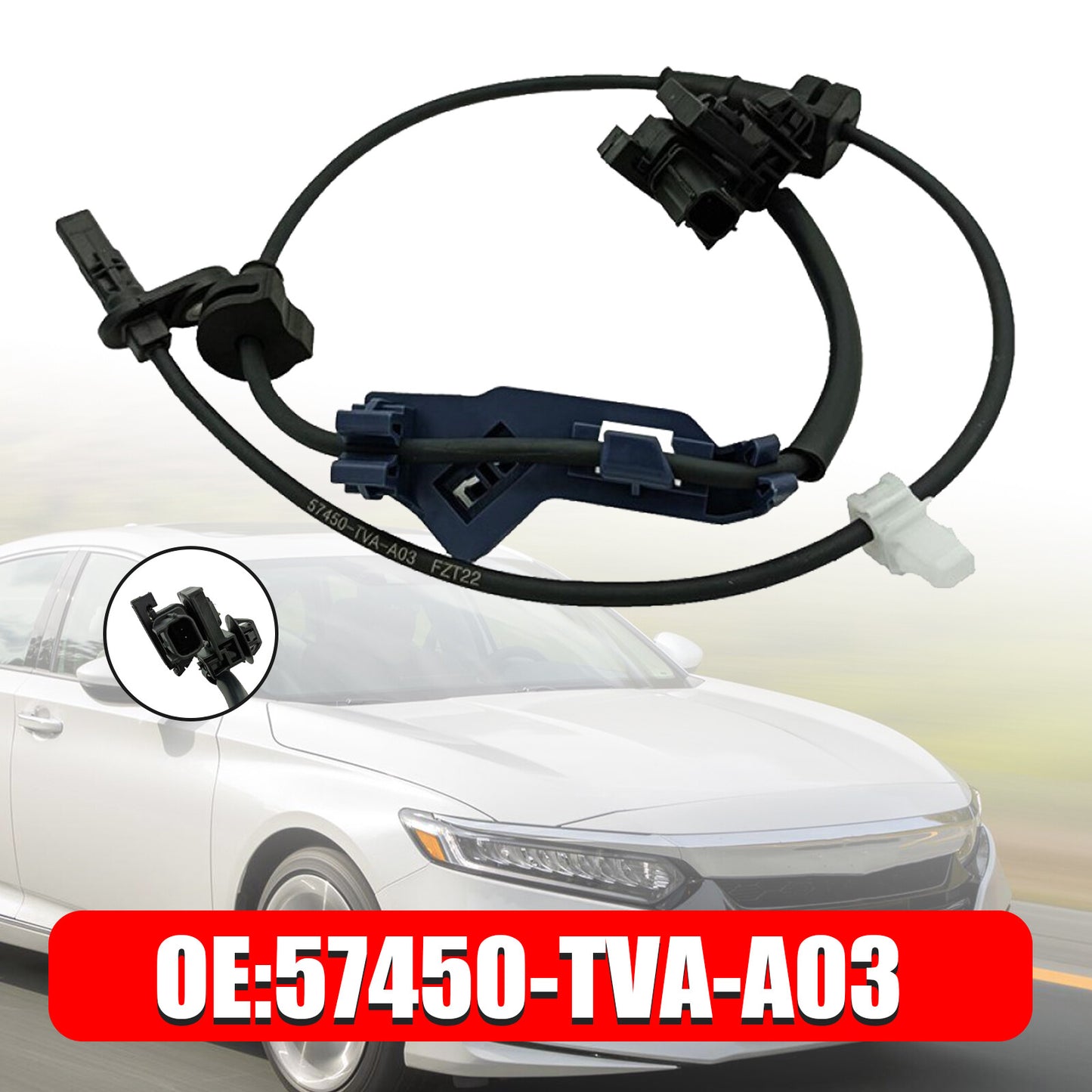ya 1 8.5.1 ABS Wheel Speed Sensor Front Right for Honda Accord 2018-2021 57450-TVA-A03