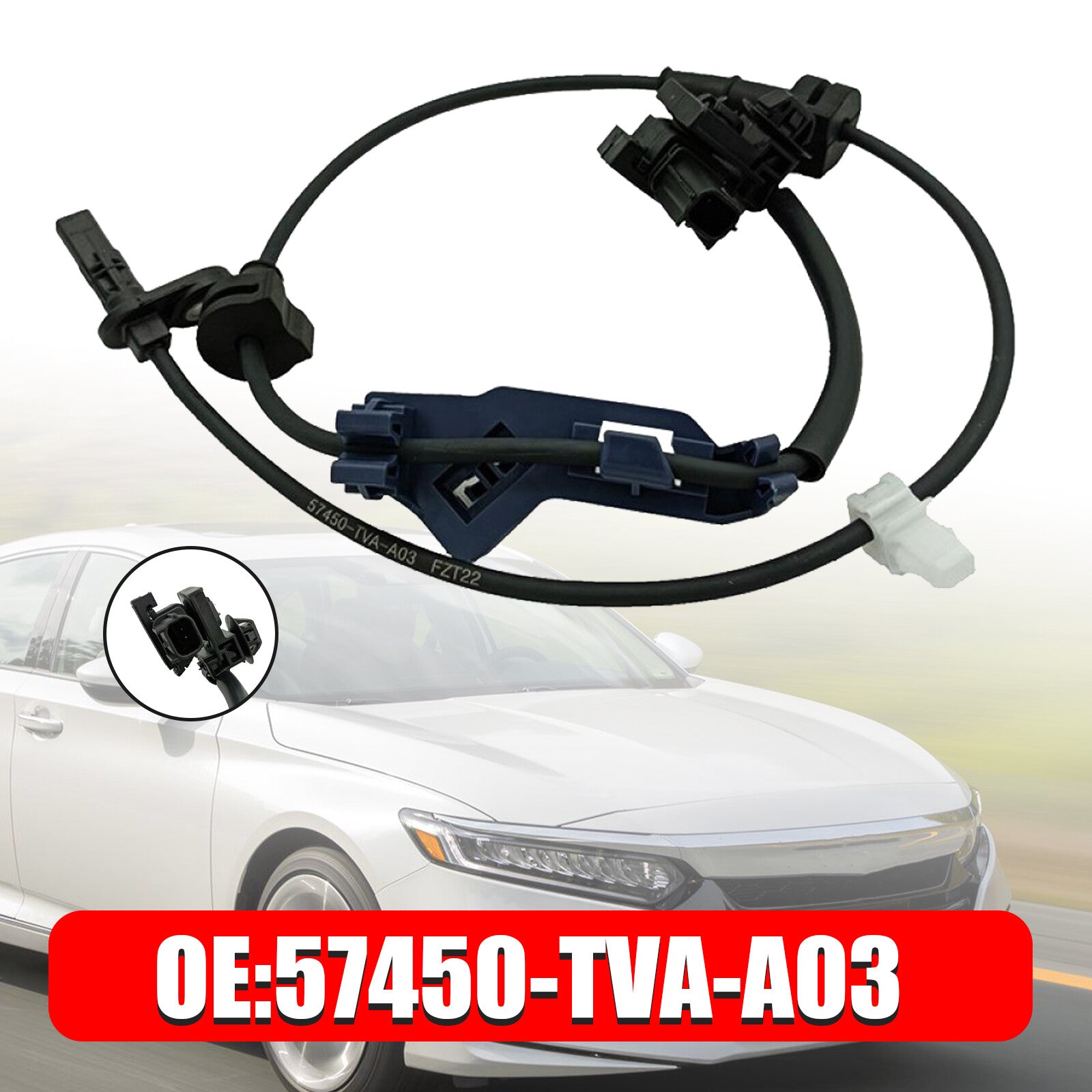 ya 1 8.5.1 ABS Wheel Speed Sensor Front Right for Honda Accord 2018-2021 57450-TVA-A03