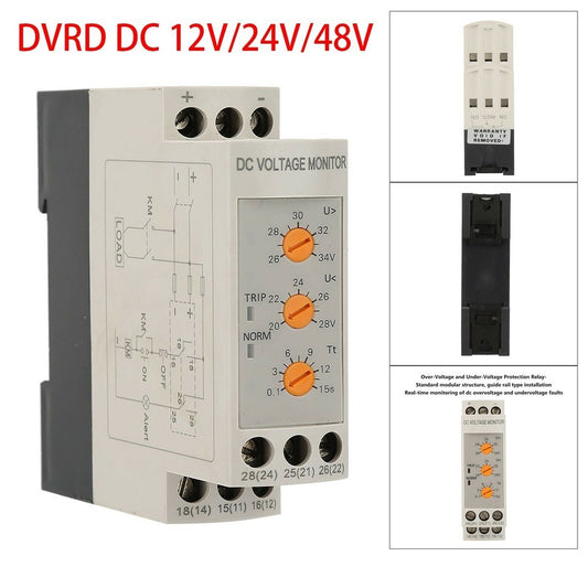 ya-26-7.28-DVRD---12/24/48-DC-Voltage-Sensitive-Monitor-Relay-Under-&-Over-Voltage-Relaya