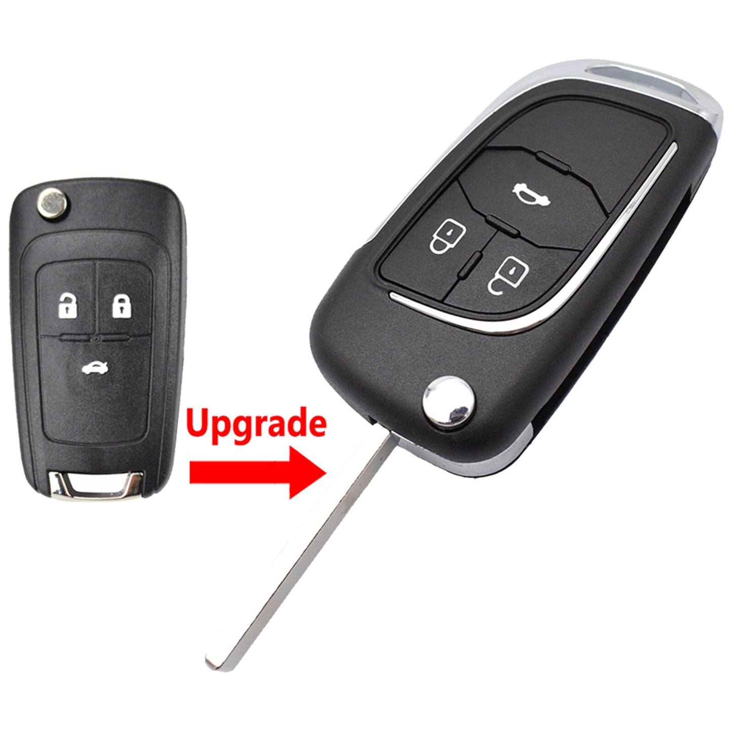 ya 5 8.7 Auto Key Shell for Holden for Cruze Barina Trax Remote Flip Blank Case Fob 3 Button