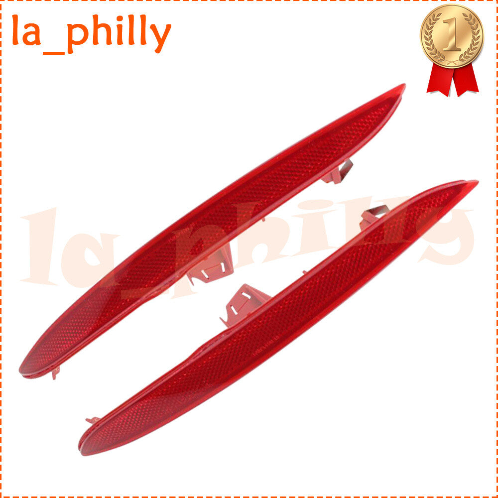 ya 27 6.18.2 2Pcs Rear Bumper Reflector Left+Right Side Red Fit for BMW F26 X4 2013-2016