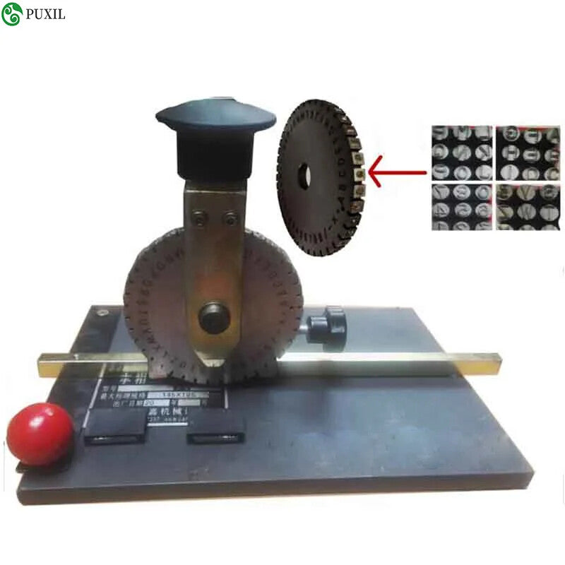 ya 26 7.28.3 Manual Marking Machine Metal Plate Printer Handheld Label Stamping Machinea
