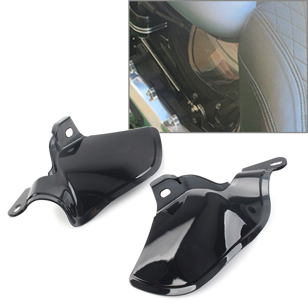 ya 5 8.7 Reflective Smoke Saddle Shield Air Heat Deflector for Harley Softail 2018-23