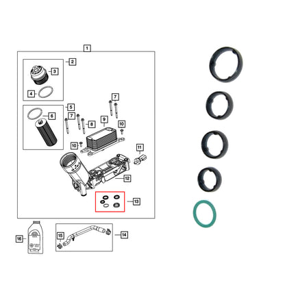 ya 5 8.7 Set of 5 Upper Intake Manifold Gaskets for Chrysler for Dodge for Ram for Jeep 3.6L Engine