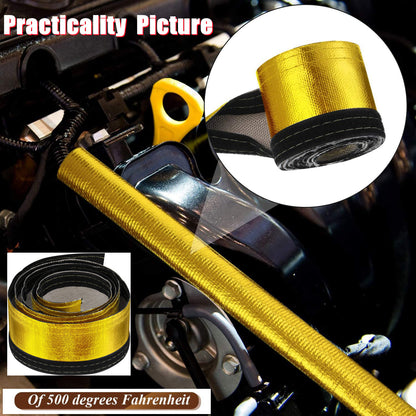 ya 5 8.7 3/4 Inch ID 10 ft Heat Shroud Gold Alu for Mini zed Heat Jacket Tubing